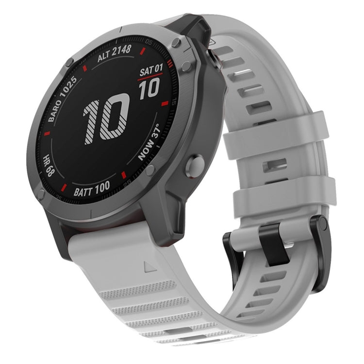 For Garmin Fenix 6X 26mm Silicone Smart Watch Replacement Strap Wristband