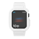冰川透明 TPU 一體成型替換錶帶，適用於 Apple Watch Series 7 45mm，適用於 Apple Watch Series 7 41mm