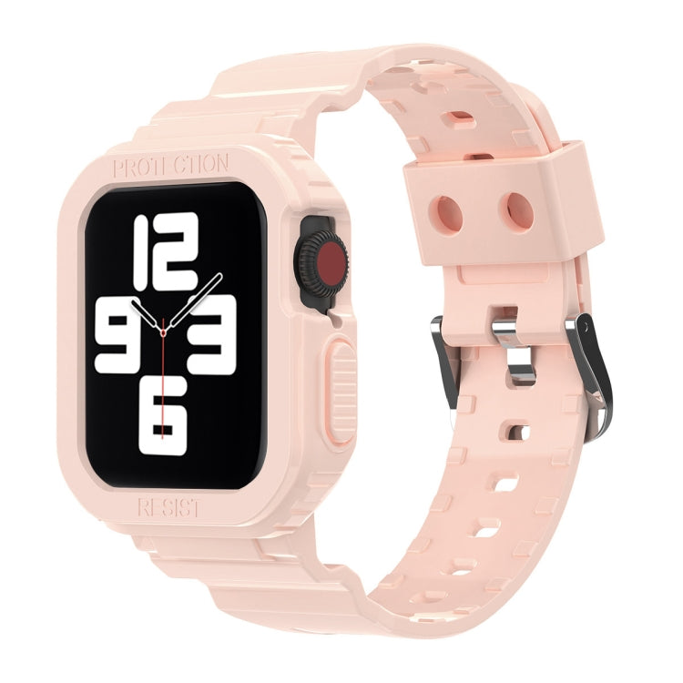 冰川透明 TPU 一體成型替換錶帶，適用於 Apple Watch Series 7 45mm，適用於 Apple Watch Series 7 41mm
