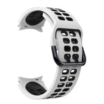 雙排孔雙色矽膠替換錶帶，適用於 Samsung Galaxy Watch4 40mm / 44mm