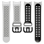 雙排孔雙色矽膠替換錶帶，適用於 Samsung Galaxy Watch4 40mm / 44mm