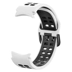 雙排孔雙色矽膠替換錶帶，適用於 Samsung Galaxy Watch4 40mm / 44mm