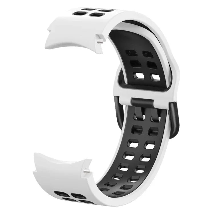 雙排孔雙色矽膠替換錶帶，適用於 Samsung Galaxy Watch4 40mm / 44mm