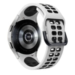 雙排孔雙色矽膠替換錶帶，適用於 Samsung Galaxy Watch4 40mm / 44mm