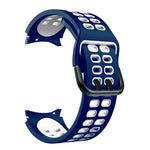雙排孔雙色矽膠替換錶帶，適用於 Samsung Galaxy Watch4 40mm / 44mm
