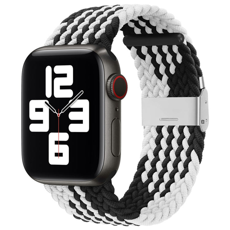 尼龍編織單扣替換錶帶，適用於 Apple Watch Series，7 45mm / 6&SE&5&4 44mm / 3&2&1 42mm