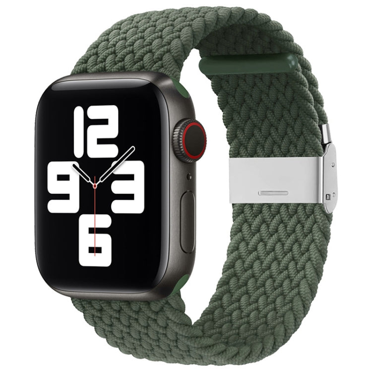 尼龍編織單扣替換錶帶，適用於 Apple Watch Series，7 45mm / 6&SE&5&4 44mm / 3&2&1 42mm