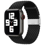 尼龍編織單扣替換錶帶，適用於 Apple Watch Series，7 45mm / 6&SE&5&4 44mm / 3&2&1 42mm