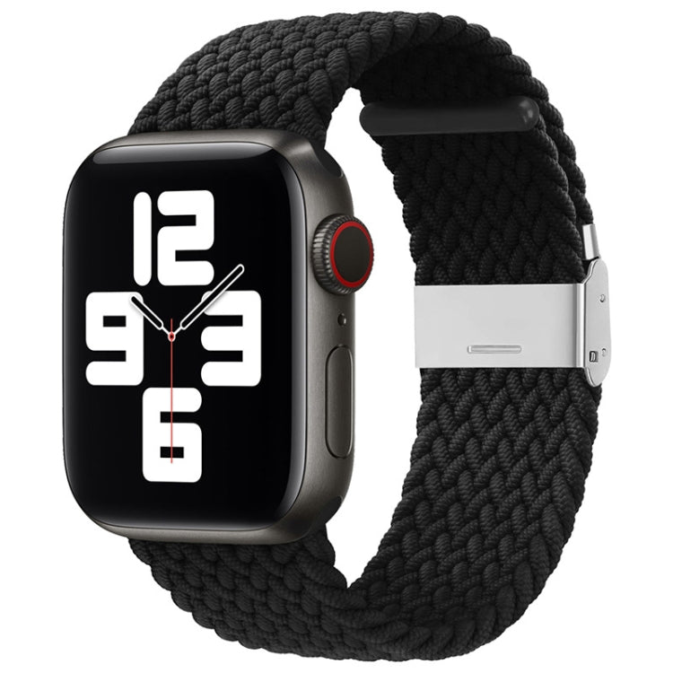 尼龍編織單扣替換錶帶，適用於 Apple Watch Series，7 45mm / 6&SE&5&4 44mm / 3&2&1 42mm