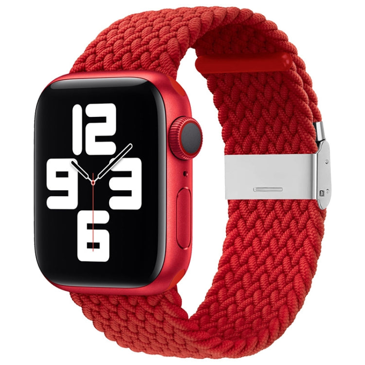 尼龍編織單扣替換錶帶，適用於 Apple Watch Series，7 45mm / 6&SE&5&4 44mm / 3&2&1 42mm
