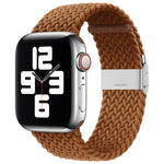 尼龍編織單扣替換錶帶，適用於 Apple Watch Series，7 45mm / 6&SE&5&4 44mm / 3&2&1 42mm