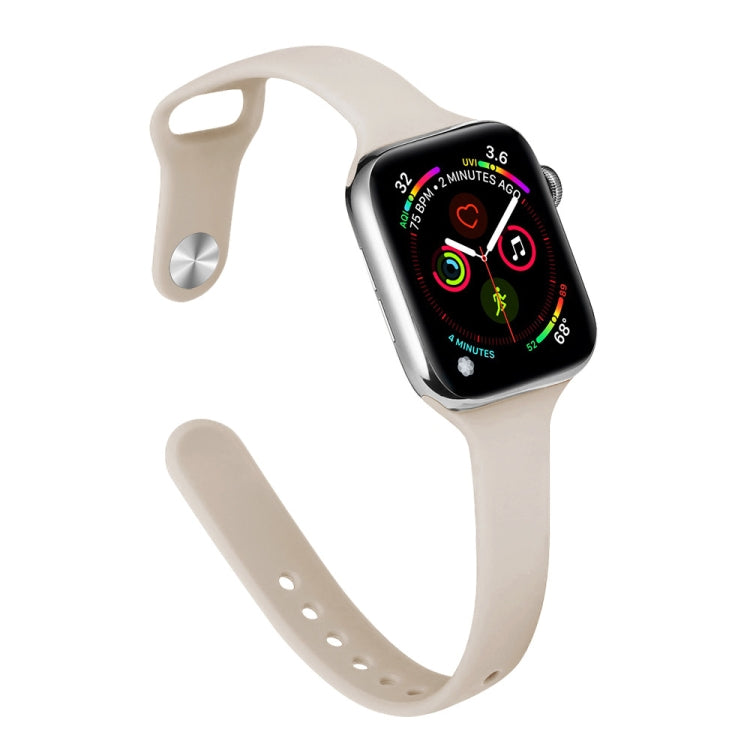 纖薄矽膠替換錶帶，適用於 Apple Watch Series，7 45mm / 6&SE&5&4 44mm / 3&2&1 42mm