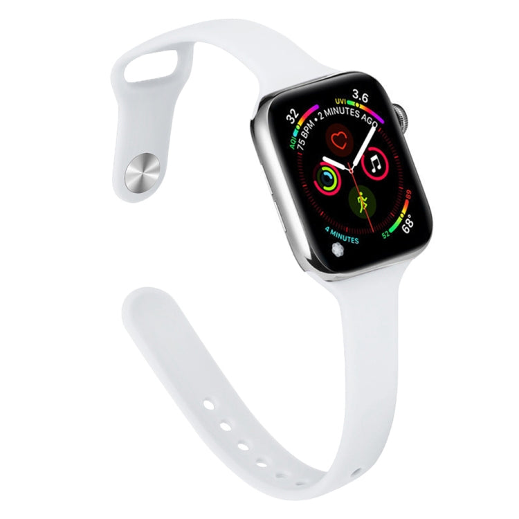 纖薄矽膠替換錶帶，適用於 Apple Watch Series，7 45mm / 6&SE&5&4 44mm / 3&2&1 42mm