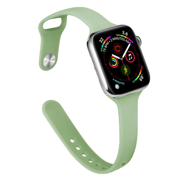 纖薄矽膠替換錶帶，適用於 Apple Watch Series，7 45mm / 6&SE&5&4 44mm / 3&2&1 42mm