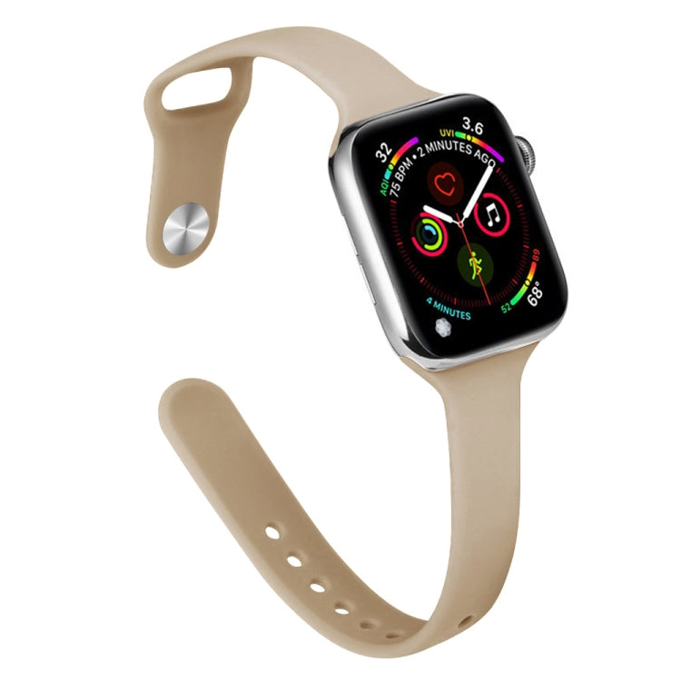 纖薄矽膠替換錶帶，適用於 Apple Watch Series，7 45mm / 6&SE&5&4 44mm / 3&2&1 42mm