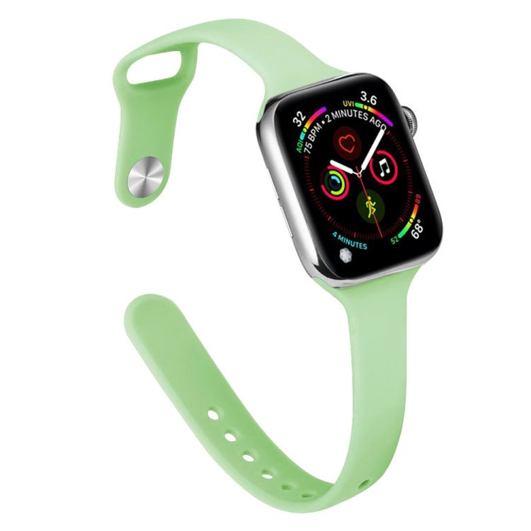 纖薄矽膠替換錶帶，適用於 Apple Watch Series，7 45mm / 6&SE&5&4 44mm / 3&2&1 42mm