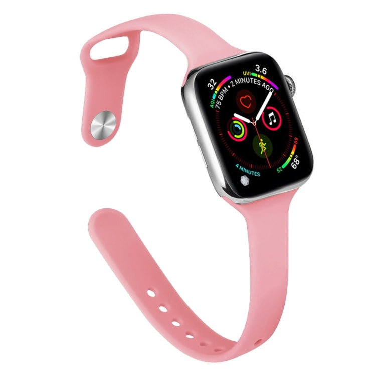 纖薄矽膠替換錶帶，適用於 Apple Watch Series，7 45mm / 6&SE&5&4 44mm / 3&2&1 42mm