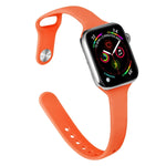 纖薄矽膠替換錶帶，適用於 Apple Watch Series，7 45mm / 6&SE&5&4 44mm / 3&2&1 42mm