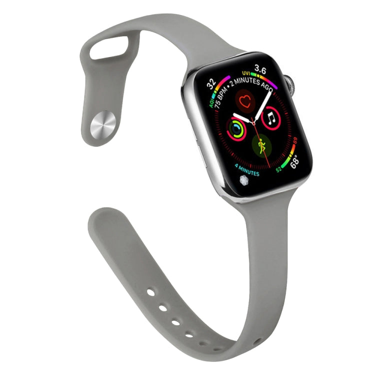 修身矽膠替換錶帶，適用於 Apple Watch Series 7 41mm / 6 & SE & 5 & 4 40mm / 3 & 2 & 1 38mm