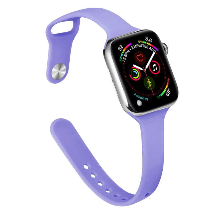 修身矽膠替換錶帶，適用於 Apple Watch Series 7 41mm / 6 & SE & 5 & 4 40mm / 3 & 2 & 1 38mm