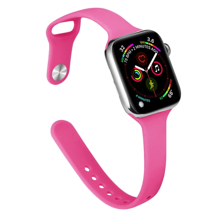 修身矽膠替換錶帶，適用於 Apple Watch Series 7 41mm / 6 & SE & 5 & 4 40mm / 3 & 2 & 1 38mm