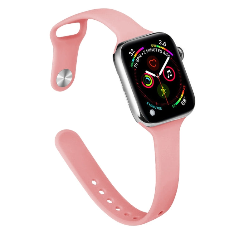 修身矽膠替換錶帶，適用於 Apple Watch Series 7 41mm / 6 & SE & 5 & 4 40mm / 3 & 2 & 1 38mm