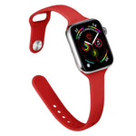 修身矽膠替換錶帶，適用於 Apple Watch Series 7 41mm / 6 & SE & 5 & 4 40mm / 3 & 2 & 1 38mm