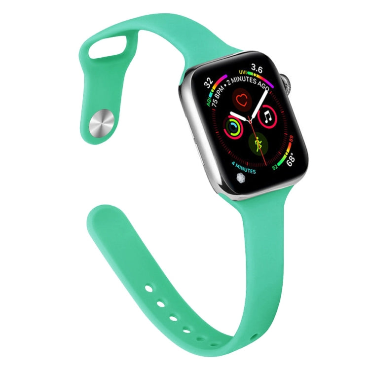 修身矽膠替換錶帶，適用於 Apple Watch Series 7 41mm / 6 & SE & 5 & 4 40mm / 3 & 2 & 1 38mm