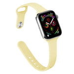 修身矽膠替換錶帶，適用於 Apple Watch Series 7 41mm / 6 & SE & 5 & 4 40mm / 3 & 2 & 1 38mm