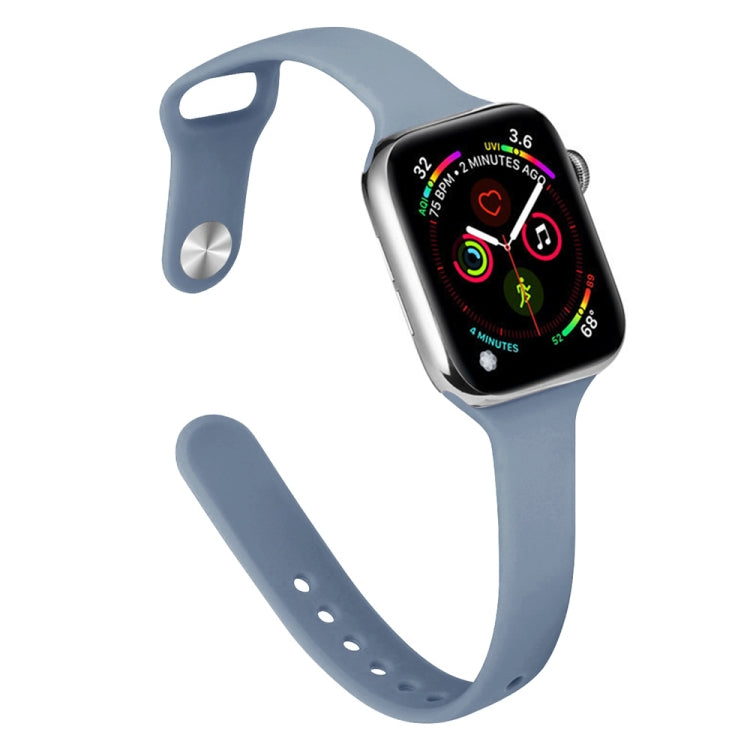 修身矽膠替換錶帶，適用於 Apple Watch Series 7 41mm / 6 & SE & 5 & 4 40mm / 3 & 2 & 1 38mm