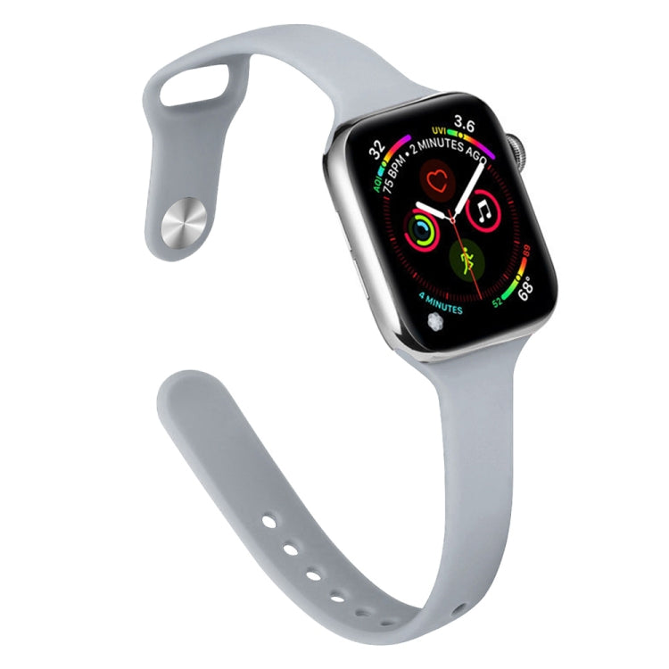 修身矽膠替換錶帶，適用於 Apple Watch Series 7 41mm / 6 & SE & 5 & 4 40mm / 3 & 2 & 1 38mm