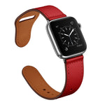 皮革替換錶帶，適用於Apple Watch Series，7 45mm / 6&SE&5&4 44mm / 3&2&1 42mm，7 41mm / 6&SE&5&4 40mm / 3&2&1 38mm