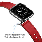 皮革替換錶帶，適用於Apple Watch Series，7 45mm / 6&SE&5&4 44mm / 3&2&1 42mm，7 41mm / 6&SE&5&4 40mm / 3&2&1 38mm