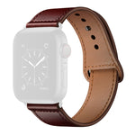 皮革替換錶帶，適用於Apple Watch Series，7 45mm / 6&SE&5&4 44mm / 3&2&1 42mm，7 41mm / 6&SE&5&4 40mm / 3&2&1 38mm