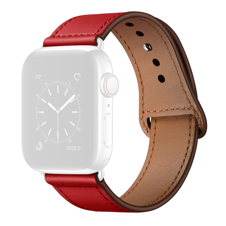 皮革替換錶帶，適用於Apple Watch Series，7 45mm / 6&SE&5&4 44mm / 3&2&1 42mm，7 41mm / 6&SE&5&4 40mm / 3&2&1 38mm
