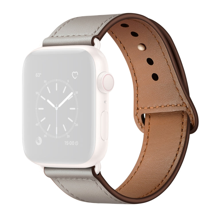 皮革替換錶帶，適用於Apple Watch Series，7 45mm / 6&SE&5&4 44mm / 3&2&1 42mm，7 41mm / 6&SE&5&4 40mm / 3&2&1 38mm