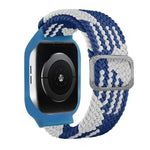 TPU 框扣編織一體式替換錶帶，適用於 Apple Watch 系列，6 & SE & 5 & 4 40mm / 3 & 2 & 1 38mm，6 & SE & 5 & 4 44mm / 3 & 2 & 1 42mm