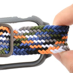TPU 框扣編織一體式替換錶帶，適用於 Apple Watch 系列，6 & SE & 5 & 4 40mm / 3 & 2 & 1 38mm，6 & SE & 5 & 4 44mm / 3 & 2 & 1 42mm