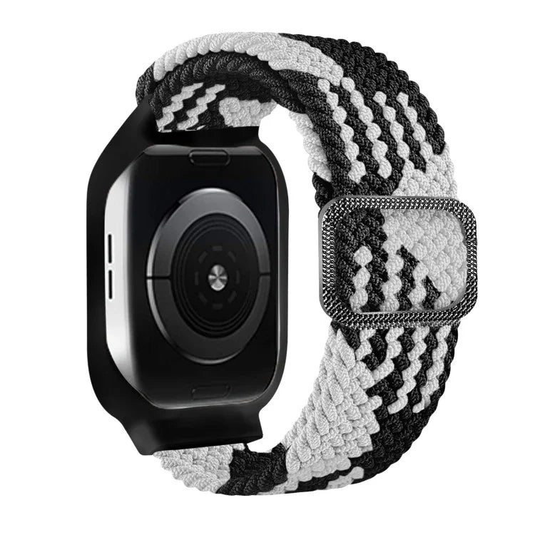 TPU 框扣編織一體式替換錶帶，適用於 Apple Watch 系列，6 & SE & 5 & 4 40mm / 3 & 2 & 1 38mm，6 & SE & 5 & 4 44mm / 3 & 2 & 1 42mm