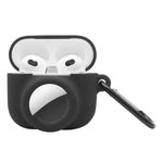2合1防震全包矽膠保護殼，適用AirPods 3 / AirTag第二代 / AirTag第一代，適用AirPods 3 / AirTag