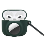2合1防震全包矽膠保護殼，適用AirPods 3 / AirTag第二代 / AirTag第一代，適用AirPods 3 / AirTag