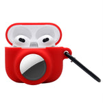 2合1防震全包矽膠保護殼，適用AirPods 3 / AirTag第二代 / AirTag第一代，適用AirPods 3 / AirTag