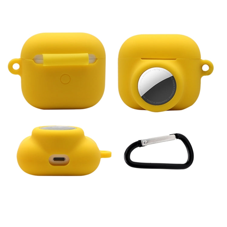 2合1防震全包矽膠保護殼，適用AirPods 3 / AirTag第二代 / AirTag第一代，適用AirPods 3 / AirTag