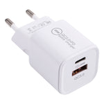 20WACB 20W QC3.0 + PD快充充電器，澳規插頭，歐規插頭，美規插頭