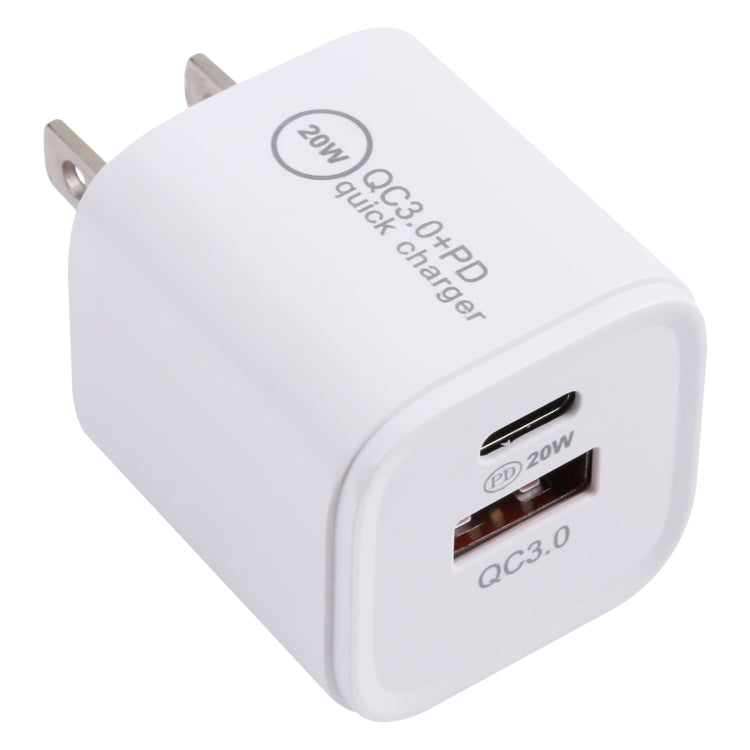 20WACB 20W QC3.0 + PD快充充電器，澳規插頭，歐規插頭，美規插頭