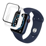 IMAK 防震 PC 保護殼附鋼化玻璃膜，適用於 Apple Watch Series 6 & SE & 5 & 4 44mm，Apple Watch Series 3 & 2 & 1 42mm，Apple Watch Series 6 & SE & 5 & 4 40mm，Apple Watch Series 3 & 2 & 1 38mm