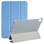 Silk Texture Three-fold Horizontal Flip Leather Tablet Case with Holder, For iPad mini 2024 / mini 6