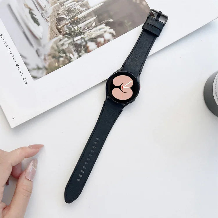 雙面皮革錶帶，適用於 Samsung Galaxy Watch4 40mm / 44mm