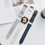 Double-sided Leather Strap Watchband, For Samsung Galaxy Watch4 40mm / 44mm