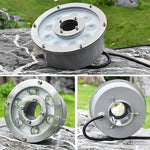 景觀環形 LED 鋁合金水下噴泉燈，6W，9W，12W，18W，24W